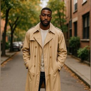 Mariner III 1950's styling Vintage trench unisex styling tan classic VGC